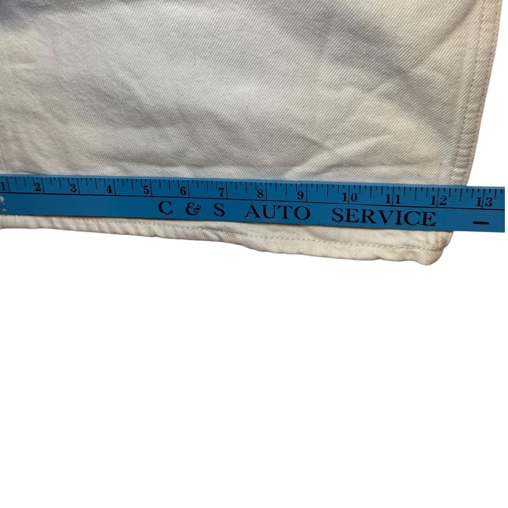 Sky-Hi Wide Leg Cargo Pants Cream Off White Speckled Extra High Rise 20 NEW - Picture 8 of 13